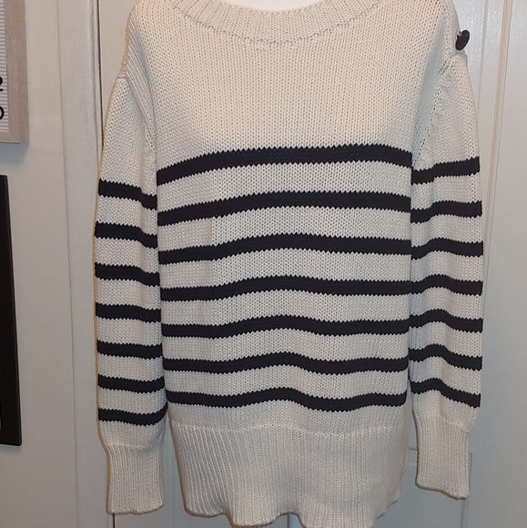 Zara Sweaters - Zara women knit striped nautical sweater